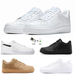 Classic Mens Casual Shoes Low Cut Triple White Black Wheat Red Men Women Fashion Trainers Sports Sneakers Platform Outdoor Shoe Chaussure