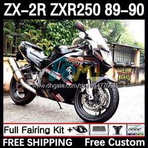 Ciało motocyklowe dla Kawasaki Ninja ZX2R ZXR250 ZX 2R 2 R R250 ZXR 250 89-98 Bodywork 8DH.56 ZX2 R ZX-2R ZXR-250 89 90 ZX-R250 1989 1990 Pełny Fairings Part