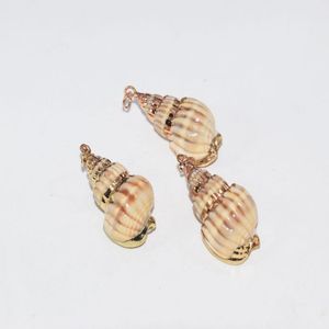 Pendant Necklaces Gold Plating Natural Raw Sea Shell 2022 Girl Rough Yellow Mother Pearl Charm Women