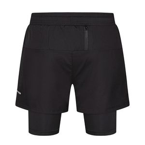 Shorts masculinos Black Men Casual Polyester Running Sport para vesti -general de cintura elástica de verão