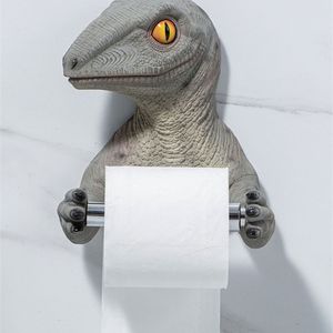 Creative Dinosaur Bathroom Storage Toilet Paper Holders Rack Roll Barrel Punching Tissue Box 220611