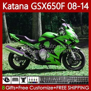 Кузов для Suzuki Katana GSXF 650 GSX-650F GSX650F GSXF650 2009 2009 2010 2011 12 13 14 120NO.125 GSX 650F Зеленое пламя GSXF-650 08 09 10 11 2012 2013 2013 2014