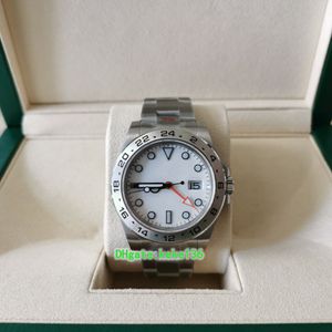 GM Super Quality Watch 904L Aço 42mm 216570-77210 226570 Relógios de pulso com mostrador branco CAL.3187 Movimento Mecânico Automático Mens Relógios Mr Relógios de pulso