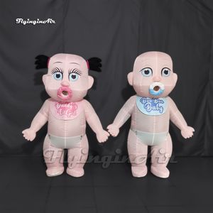 Customized Walking Inflatable Doll Costume Advertising Infant Model Adult Wearable Blow Up Baby Suit For Event