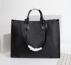 Onthego präglad läderhandväska lyxig designer väska plånbok kvinnors högkvalitativa axelväskor modestil shopping handväskor 02