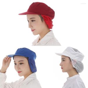 Dustproof Working Hat Men Women Factory Work Hats Restaurants Kitchen Cooking Cap Non Woven Fabric Breathable Headwear Cover Scot22