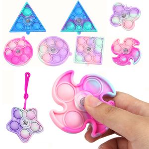 Giocattoli giocattoli silicone rotatore spinner dita di dito giocattoli giochi per adolescenti per adulti di soccorso a sollievo di soccorso favorisce i regali