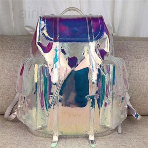 nuovo! Borsa a tracolla alla moda di colore grande, design di grandi dimensioni, super capacità, tono arcobaleno, molto luminoso, necessario per zaini da viaggio firmati