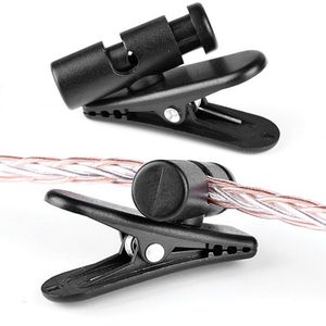 360 Degree Rotatable Headphone Headphone Earphone Cable Cord Wire Lapel Collar Clip Nip Holder Mount Clamp