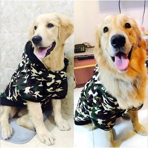 Winter Large Dog Coat Big Clothes Pet Jacket Camo Warm Costume Golden Retriever Labrador Husky s 3XL 7XL T200710