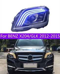 Araba Farları Benz X204 Kafa Lambası için Bi Xenon Ampul 20 12-20 15 GLK300 250 DRL Yüksek Beam Gündüz Işıkları