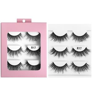 Hand Made Reusable Mink Fake Eyelashes Extensions Curly Crisscross Thick Multilayer 3D False Lashes Makeup Accessory for Eyes Easy to Wear 10 Models DHL