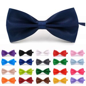 Çocuk bowties katı kelebek çocuklar eğilme kravat klasik çocuk bowtie erkek grils bağlar bebek moda aksesuarları düz renkli yeşil kırmızı siyah mavi