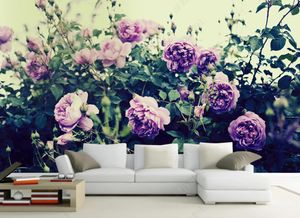 wallpaper for walls 3d wallpaper HD rose landscape beautiful simple Nordic modern background wall stickers