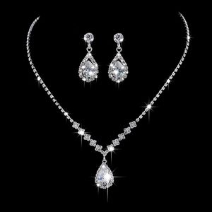 Exquisite Wedding Party Jewelry Set High Quality Bridal Necklace Earring