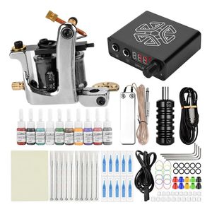 Tattoo Guns Kits Professional Pen Kit Machines Coil Rotary Complete Thread Set Beginner
