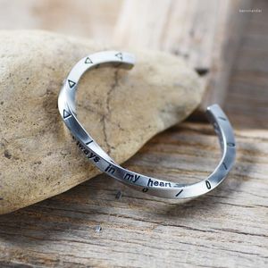 Amantes da pulseira Love Viking War Bracelet para sempre no meu coração pulseira de joalheria masculina
