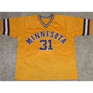 XFRSP # 31 Dave Winfield Jersey Minnesota Gophers 100% Szyte Niestandardowe koszulki baseballowe Dowolna nazwa Numer Vintage Jersey