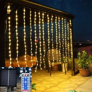 Stringhe Luci Della Stringa Della Tenda Solare 3x1/3x2/3x3/6x3M LED Fata Finestra Ghiacciolo Per La Casa Giardino Patio Cortile Matrimonio XamsLED