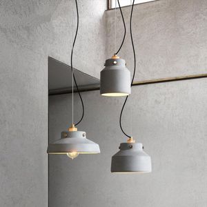 Pendant Lamps The Nordic Retro Lights Creative Personality Bedside Bar Coffee Cement Dining Room Single-head Cafe