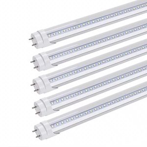 2ft 3ft 4ft T8 LED أنابيب الأنابيب G13 بنى بنى الفلورسنت المصباح المصباح 12W 18W 22W 28W مشرق AC 85-265V