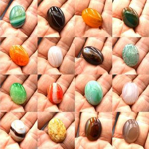 Minchas Outras 18x25mm Red AGATES AGATES CABOCHON DOME FLORE