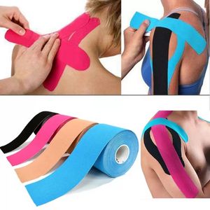 5x500 cm vattentät andningsbar armbåge bomullskinesiologi band sport elastisk rull lim muskelbandage smärtvård tejp knäskydd b06210