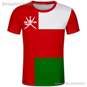 OMAN T SHIRT DIY DARMOWY NUMER ZAKUPY NUMER OMN T-Shirt Flaga Om Islam Arabski Sultanate Omani Country Arab Po ubrania 220609