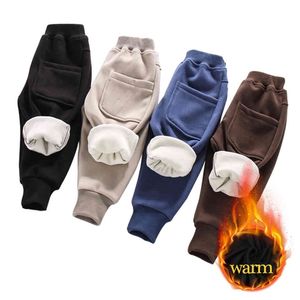 Calças para meninas grossas meninas quente Pant algodão acolchoado calças outono inverno meninas roupas 210412