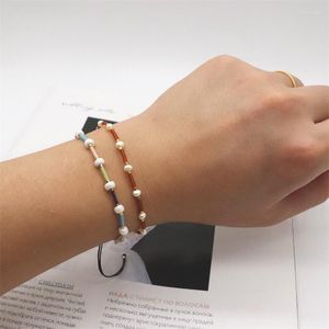 Beaded Strands Luxury Natural Freshwater Pearls Women Bracelet MIYUKI Jewelry Thin Boho Bracelets For Girls GiftsBeaded Lars22