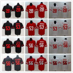 Jerseys de futebol universitário de filme costura 56foster 56 Kwonalexander 28hyde 53Bowman Breathable Sport High Quality Man