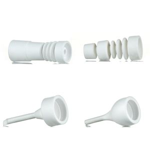 Białe Paznokci Ceramiczne AB Wózki Akcesoria do palenia 14mm 18mm Joint Male Female Faisahs Tips Dab Rigs St01 ST02 ST03 ST04