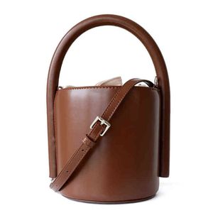 Niş tasarımcı mini kova çantası kadın yeni küçük çanta tek omuz mesleği 220613