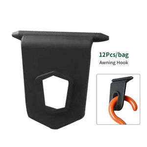 Parts 12pcs/bag Portable Space Saving Awning Hook RV Accessories Camping Multipurpose Shoes Clothes Hanger Easy Install Storage RubberATV AT