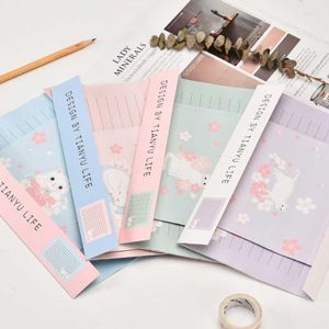 Gift Wrap Flower Dreamland Envelope Letter Paper 3 6 Sheets Stationery Wedding Invitation Romantic Confession Love WritingGift