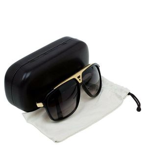 Óculos de sol da moda Óculos de armação de acetato Evidência Milionário Óculos de sol Designer Lentes de 64 mm para homens e mulheres Melhores estojos pretos