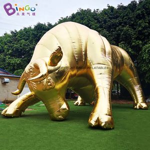 Wholesale ox toys resale online - Outdoor Event Advertising Inflatable Golden Animal Bull Balloons Inflation Giant OX Blow Up Cartoon Cow Models For Party Decoration With Air Blower Toys Sports