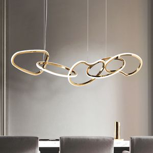 Lampadario geometrico per sala da pranzo Lampade a sospensione Nuovo tavolo da bar di lusso leggero designer di personalità creativa minimalista post-moderno