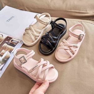 2021 Beach Child Shoes Summer Kids Princess Shoes For Big Girl Summer Sandals Little Girl Sports Sandals 3 5 8 9 10 12 Year Old G220523