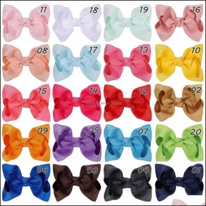 Haarschmuck Kinder Mädchen 4 Zoll Haarbögen Clips Haarspangen Ripsband Schleife HaarpKinder Kopfschmuck Beautif Drop Lieferung 2021 B Dhuxj