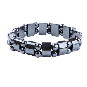 Neue Mode Charme Schwarz Magnetische Hämatit Armband für Männer Frauen Gesunde Armbänder Naturstein Armband Schmuck Geschenk