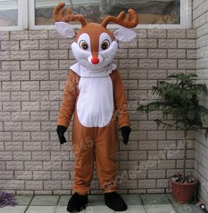 Performance Reindeer Mascot Costumes Halloween Fancy Party Dress Cartoon Character Carnival Xmas Advertising Birthday Party Costum Outfit