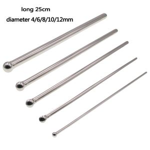 Urethral Dilator Masturbator Stainless Steel Penis Plug Long Sounding Rod Adult Sex Toys For Men Urethra Plug Penis Inserts 220708