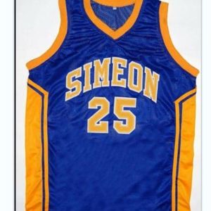 Chen37 rara maglia da basket uomo gioventù donna vintage # 25 Ben Wilson serie limitata Simeon High School College taglia S-5XL personalizzato qualsiasi nome o numero