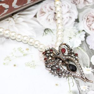 Pendant Necklaces Neovisson Retro Gold Color Bead Necklace Flower For Exquisite Women Turkish Ethnic Banquet Imitation Pearl AccessoriePenda