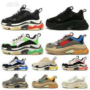 Fashionable retro men's women's casual shoes Luxury platform sneakers Black white beige blue green red pink men jogging walking