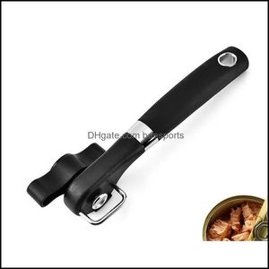 Openers Kitchen Tools Kitchen Dining Bar Home Garden Stainless Steel Can Opener Fruits Cans Labor Saving Black Bottle Mti Function Anti S