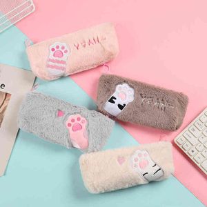 تعلم ألعاب القلم رصاص قلم رصاص Kawaii Categy Pencil Casees Escolares Piornik for Girls Paw Trousse Scolaire Pencil Pouch T220829