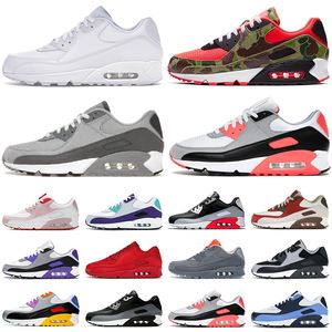 Homens Mulheres Correndo Sapatos Fumo Luz Cinza Swingman EUA Reverse Duck Camo Hyper Grama Infravermelho Fresco Cinzento Cinzento Mens Trainers Outdoor Sports 36-45