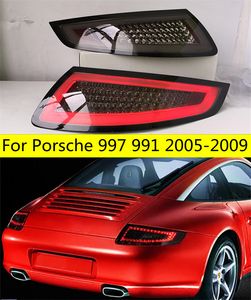 Car LED Tail Lights Assembly For Porsche 997 DRL Taillight 2005-2009 991 Rear Brake Light Fog Reverse Running Light